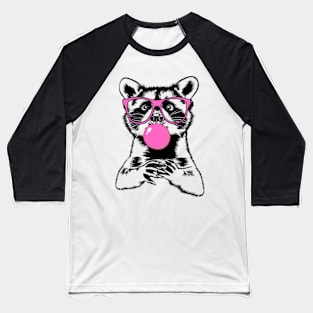 Raccoon Bubbles Baseball T-Shirt